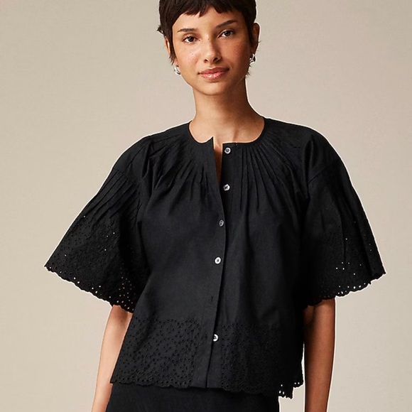 J. Crew Tops - J. Crew Jolie Top in Eyelet Cotton Poplin